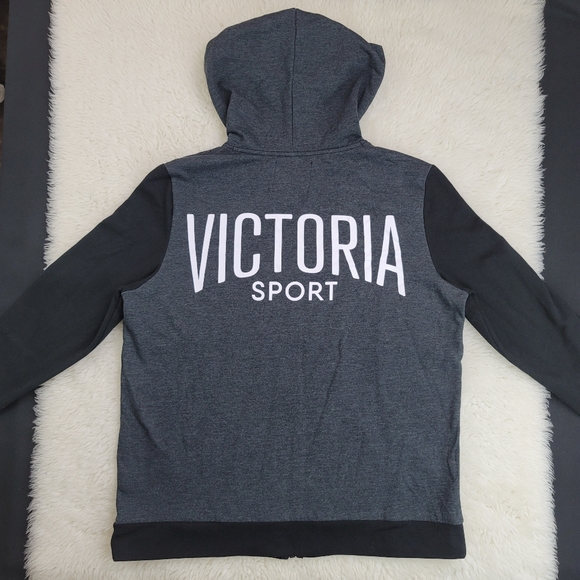Victoria Sport Front Zip Fleece Hoodie Sz M - Picture 2 of 16